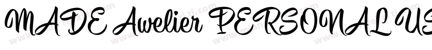 MADE Awelier PERSONAL USE ExtraBold字体转换